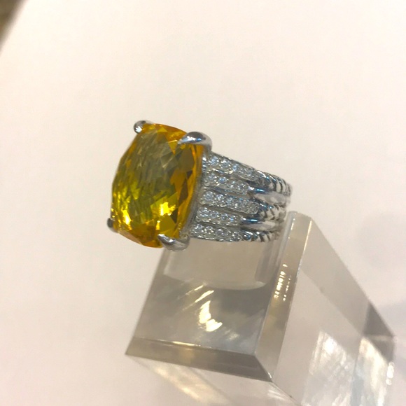 ♥️♥️SOLD♥️♥️DAVID YURMAN Tides Ring Lemon Citrine - Picture 8 of 12